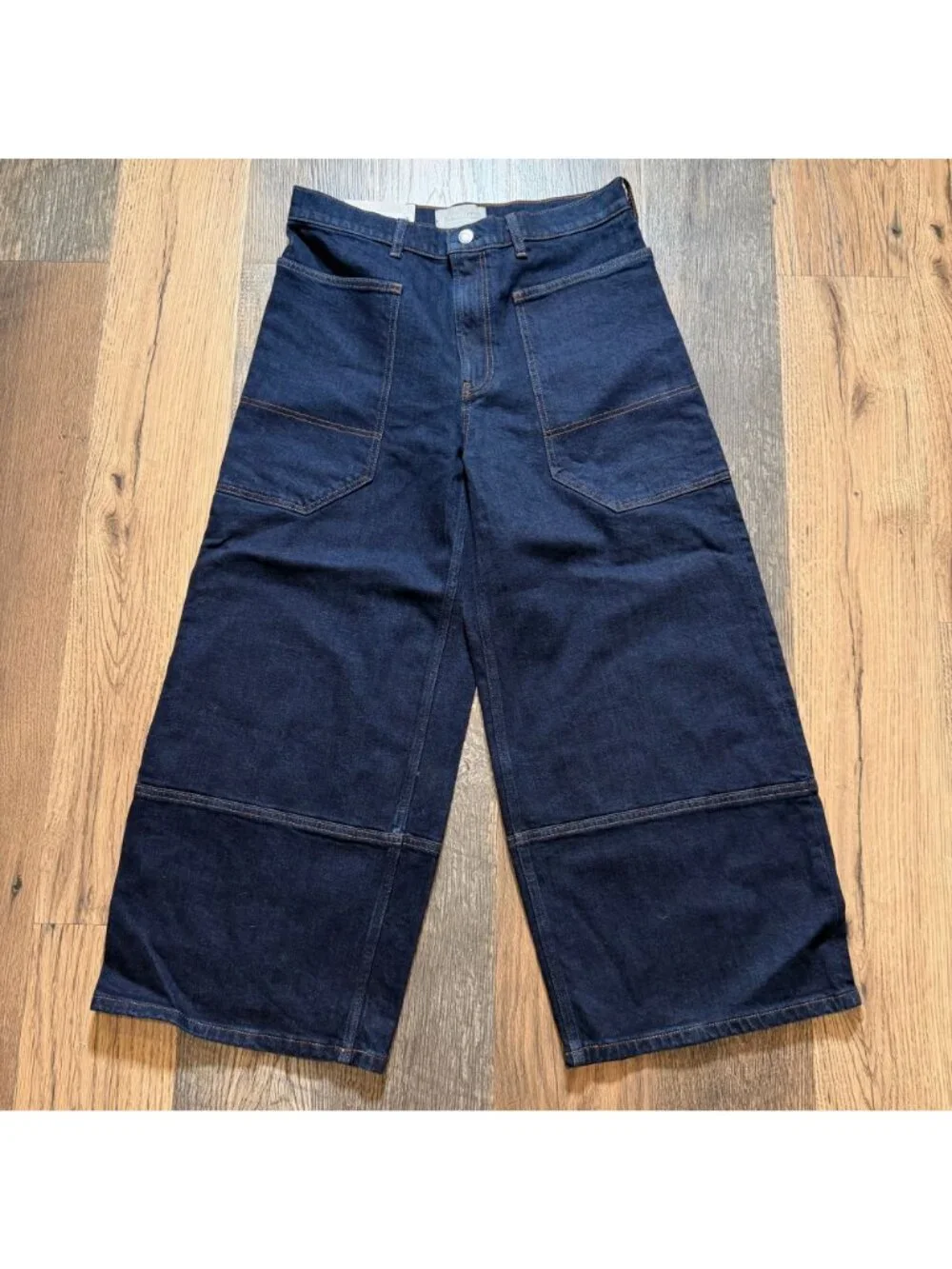 Everlane The Way High Gardener Cropped Jean Deep Rinse Size 30 NWT